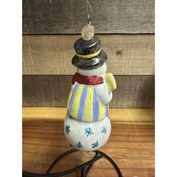 Christopher Radko Holiday Celebrations Frosty The Snowman Dangling Base Ornament